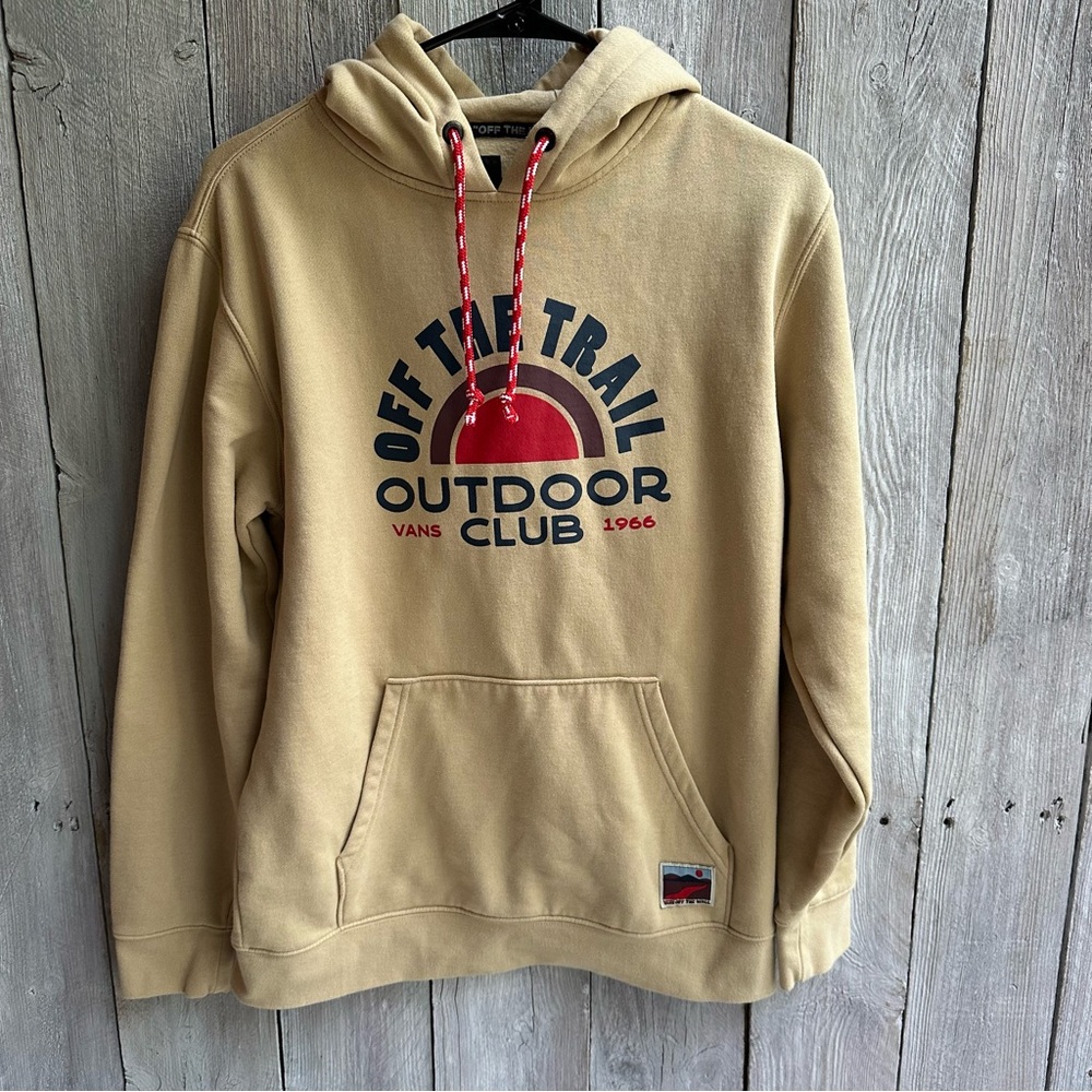 Vans Hoodie Off The Trail Club Men’s Small  Hiking Maroon Outdoors Off The Wall